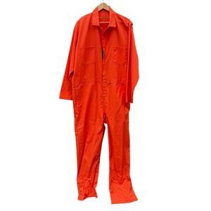 RED KAP Official Jail Prison Inmate Orange Jumpsuit Uniform Size 50R